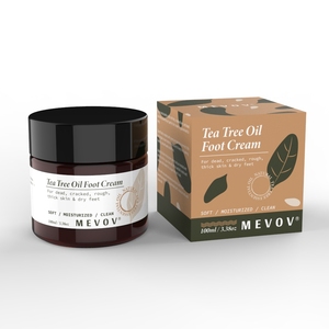 Crema per Piedi all'Olio di Tea Tree MEVOV OEM ODM, Ripara Talloni Screpolati, <span class=keywords><strong>Pelle</strong></span> <span class=keywords><strong>Secca</strong></span> e Ruvida, Idratante e Ammorbidente per la Cura dei Piedi - Product Image 5