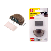 Butée de porte magnétique, butée de porte sans perçage, support de porte au sol en acier inoxydable et PP pour la maison et le bureau