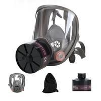 Máscara de Gas Reutilizable y Lavable para Negocios, Máscara Facial Completa con Filtro Reemplazable de Algodón, Material de Silicona y Gel de Goma, Protección de 2 Capas