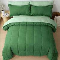 Ensemble de couette matelassée toute saison de qualité supérieure, 7 pièces, réversible, en microfibre, ensemble de literie