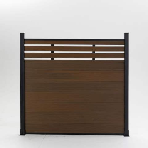 WPC Eco-Friendly Privacy Screen Fence Panels-Multiple Color Options Customizable Height for Construction Sites