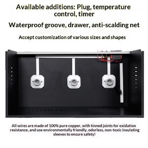 Boîte d'élevage et d'incubation en PVC blanc <span class=keywords><strong>pour</strong></span> <span class=keywords><strong>animaux</strong></span> de compagnie (lion crinié, lézard, hérisson, tortue) avec contrôle intelligent de la température – Modèle moderne - Product Image 4