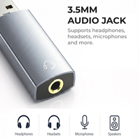 COMTANG BH04 3,5mm HiFi USB Externe Soundkarte Aluminiumgehäuse 16bit48kHz Plug&Play Windows Mac Linux Mikrofon Großhandel OEM
