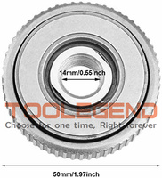 Écrou de blocage métallique à dégagement rapide SDS pour meuleuse, compatible avec Bosch AEG, Hitachi, Metabo, Makita