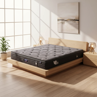 Maßgefertigte Moderne Doppel-, King- und Queen-Size-Matratze mit Hochdichtem Gel-Memory-Schaum, Naturlatex und Taschenfederkern im Karton für Hotels