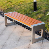 Banc extérieur anti-corrosif moderne durable d'acier inoxydable de patio pour des loisirs de centre commercial de jardin de parc