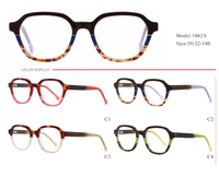 Logotipo Personalización Acetato Marcos ópticos de alta calidad Unisex Color Moda Nuevo diseño Acetato Gafas Marco
