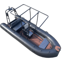 Coque en aluminium de 16 pieds/4.8m DL RIB 480 PVC/Hypalon/Orca Tube bateau à rames zodiaque gonflable