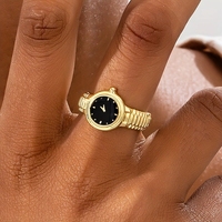 Offre Spéciale bague de montre pour femmes alliage de pierre naturelle bijoux de mode vêtements quotidiens 6 couleurs en gros