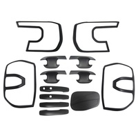 Kit complet de garnitures de carrosserie noires mates pour Ford Ranger 2022 2023, accessoires auto 4x4, 5 pièces