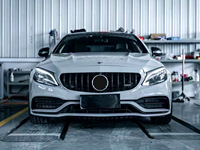 Kit carrosserie complet Quinn Benz W205 pour Classe C 2019-2021 : Pare-chocs avant, calandre, phares et feux arrière – Kit de mise à niveau universel à visser 100 % compatible