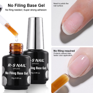 Gel <span class=keywords><strong>Base</strong></span> Professionale 18g Senza Filettatura, Trasparente Cristallino, Resistente all'Usura, per Protezione e Salute delle Unghie Naturali - Product Image 1