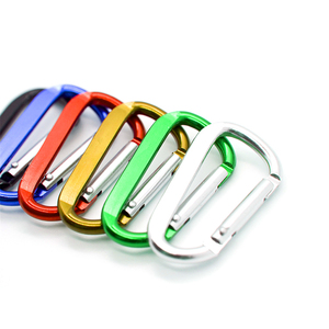 Trung Quốc Bán Buôn Biểu Tượng Tùy Chỉnh Nhỏ Khóa Leo Keychain Snap Móc An Toàn Heavy Duty Kim Loại Mùa Xuân Clip Móc Nhôm Carabiner