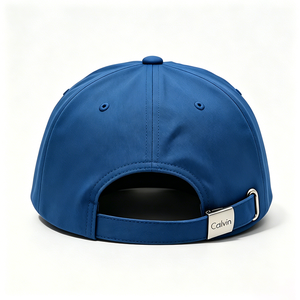 Casquette de baseball unisexe en coton à 6 panneaux, bleue, brodée sur mesure, avec logo personnalisé, ajustable, pour cadeaux promotionnels et articles de marque - Product Image 4
