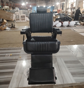 Modern Design Barber Chair PU Leather Heavy-Duty Hydraulic Pump Foldable <b>Footrest</b> Rotating Feature for Beauty Salon Commercial - Product Image 5