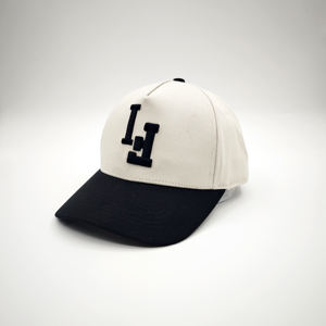 Gorra de Béisbol Oxford Personalizada al por Mayor, Diseño de 5 Paneles en Dos Tonos con Puntos, Logotipo Bordado en 3D Personalizado, Unisex - Product Image 1