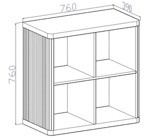 Hot tùy chỉnh cửa hàng hiển thị đứng Rack hiển thị Tier kệ sách tổ chức <span class=keywords><strong>Cube</strong></span> lưu trữ Kệ tổ chức kệ sách với mở trở lại - Product Image 2