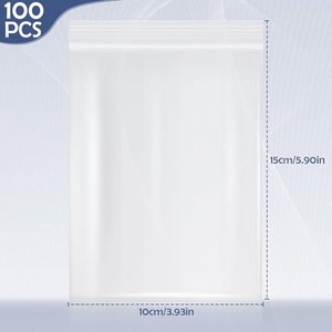Sacs en plastique HDPE imperméables imprimés sur mesure avec fermeture éclair pour chips, stockage alimentaire, emballage jetable de qualité alimentaire, couleurs personnalisées, OEM - Product Image 2