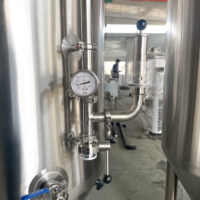 Fermenteur de bière pressurisé isolé 200L SUS 304, unité conique avec pierre de carbonatation pour microbrasserie et brassage maison