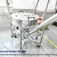 Machine de remplissage et de scellage verticale haute vitesse pour poudres avec remplisseur à vis sans fin, pour l'emballage de poudre de café, de matcha et d'assaisonnements en sachets stand-up