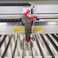 Machine de découpe laser CO2 acrylique avec accessoire rotatif, table motorisée, refroidissement par eau, CNC pour bois, papier, modèles architecturaux