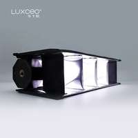 LUXCEO Diffuseur souple portable pliable en PVC noir à grille nid d'abeille pour éclairage vidéo LED P200 Accessoires de studio photo
