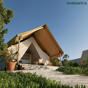 Tente de glamping écologique préfabriquée en bois durable Safari Lodge pour les <span class=keywords><strong>campings</strong></span> Tente de safari modulaire en acier de luxe pour les centres de villégiature - Product Image 2