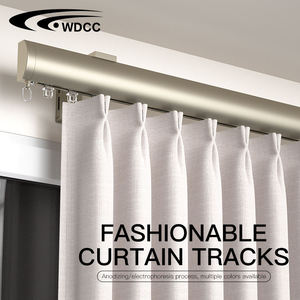 Rail de rideau en aluminium robuste en forme de S, rail de rideau ondulé avec prix d'usine - Product Image 1