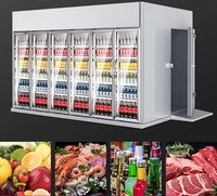Réfrigérateur avec étagères commercial présentoir à froid légume frais fruits et fruits fruits de mer fleur viande
