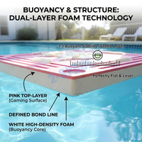 Vente chaude Natation Partie Mah Jong Tapis Étanche Eva Mahjong Flottant Piscine Mah Jongg Table