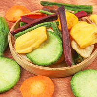 Groothandel Hoge Kwaliteit Gemengde Fruit- en Groentechips Vacuümgefrituurde Groenten Vriesgedroogd Fruit Zoete Lekkere Gezonde Snacks