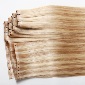 Nouvelle conception d'<span class=keywords><strong>extension</strong></span> de cheveux en PU à trame plate, double trame, cheveux de papillon invisibles, cheveux vierges humains, trame de papillon - Product Image 4