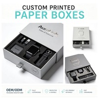 Boîte d'emballage de montre de luxe personnalisée, boîte en carton ondulé pour les produits électroniques grand public, emballage de vente au détail