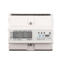 Compteur électrique KWH triphasé 220V sur rail DIN nouveau type 4 fils 3P électronique multi-débit affichage LCD compteur watt-heure compteurs d'énergie