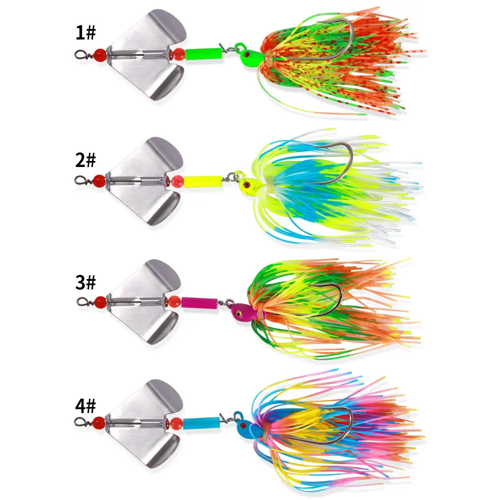 12 6cm 12g Bass Jigs Spinner Buzz Bait Pesca Bass Spinner Bait For Pike Trout Bass Fishing Hengjia