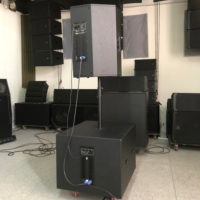 Système de sonorisation avec enceinte de scène active 2 voies ETX15P 1000W 15 pouces et caisson de basses actif RM18DS 18 pouces