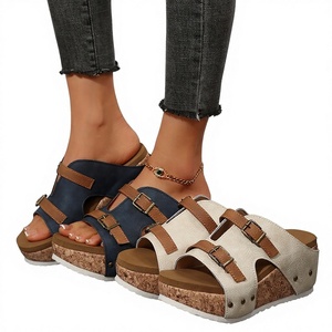 Sandalias de Mujer con Plataforma y Punta Abierta, Talla Grande 43, Estilo Europeo Americano, Suministro Directo, Comercio Exterior, Novedad 2025 - Product Image 1
