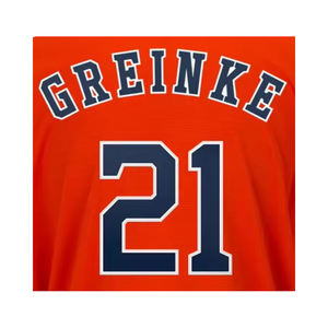 准备发货的 Deion Sanders 红色复古款透气速干大码男女通用 100% 聚酯纤维缝制棒球球衣 - Product Image 3