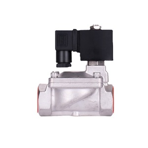 Vanne solénoïde en acier inoxydable en gros SLP-15B 20B 25B Bride Contrôle de l'eau et de l'air Normalement fermé - Product Image 1