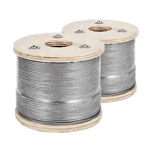 4.5mm 6x12 7pp Core 304 Non Magnetic Stainless Steel Wire Rope For Hanging Water Pump