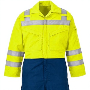 High Quality Flame Retardant Coverall Respirator Pack Heat Resistant 100-150C Level D Protection Work Uniform for Male Female - Product Image 1