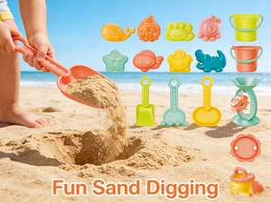 Set <span class=keywords><strong>di</strong></span> 25 Giocattoli da Spiaggia con Stampi per <span class=keywords><strong>Sabbia</strong></span> e Recinzione, Giocattoli Estivi Ecologici per Bambini, Costruzione <span class=keywords><strong>di</strong></span> Castelli <span class=keywords><strong>di</strong></span> <span class=keywords><strong>Sabbia</strong></span>, Gioco per Interni ed Esterni - Product Image 2