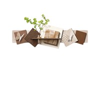 Grande peinture décorative murale abstraite sans cadre, style nature morte à l'huile, blanche, pour salon, avec support en PVC, à suspendre