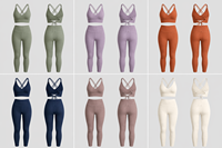 Ensemble de yoga personnalisé OEM pour femme, avec soutien-gorge de sport à col en V et leggings taille haute, tenue de sport multi-bretelles à lacets