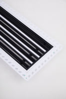 Nouveau diffuseur linéaire encastré en aluminium flexible pour plafond, grille de ventilation industrielle, économie d'énergie, pour parcs et écoles