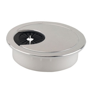 Cache-câble de bureau rond en plastique PP, anti-poussière, design minimaliste, type à insertion par boulon - Product Image 1