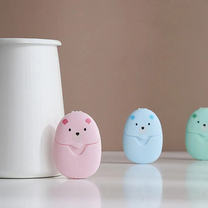 Wholesale Wholesale Portable Disposable Cleaning <b>Soap</b> <b>Paper</b> 50Pcs Travel New Cartoon Cute - Product Image 4