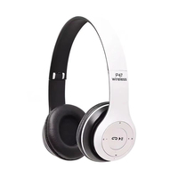 Auriculares intrauditivos inalámbricos plegables 5,0 True con micrófono Bass TF y tarjeta de memoria estéreo para DJ Mobile & Audiophile Use