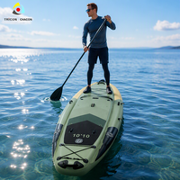 Kayak de pêche gonflable ISUP, design pliable, pompe incluse, pour rivière, lac et sports de loisirs