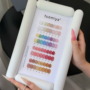 Lot de 32 vernis gel effet gelée glacée, transparents et nude, UV LED, à retirer par trempage, pour manucure en salon, vente en gros - Product Image 2